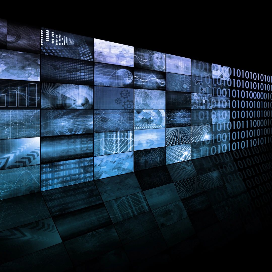 Abstract cybersecurity visualization